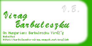 virag barbuleszku business card